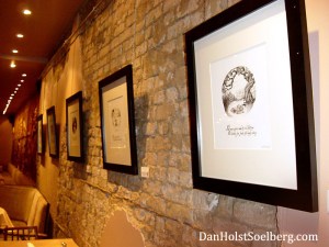 My first exhibition of artwork from the book "Dwellers of Lurching Swill" in November, 2011