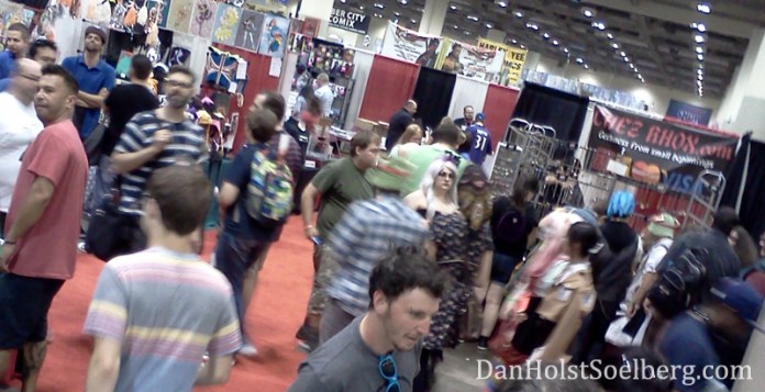 View from Dan Holst Soelberg's booth