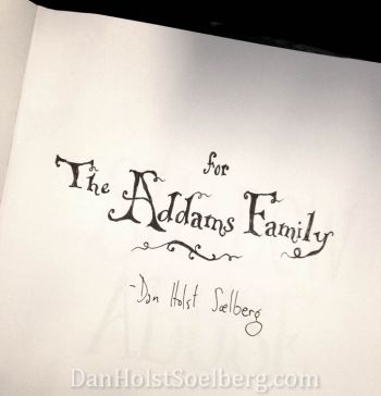 Dan Holst Soelberg book dedicated to the Addams Family